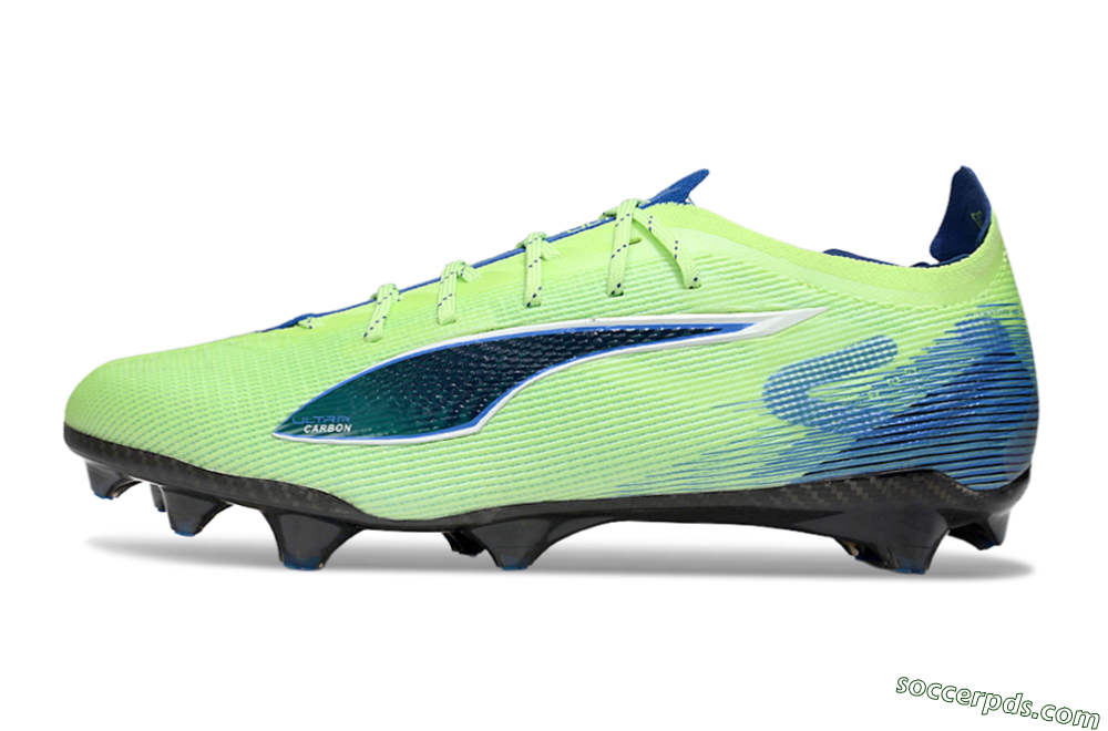 Puma Ultra 5 Ultimate FG Low-Tops Football Boots - Yellow/Blue/White 2