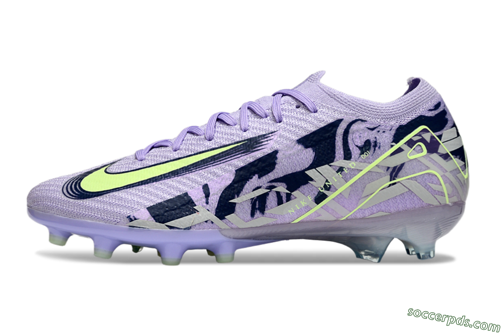Nike Air Zoom Mercurial Vapor 16 Elite AG Low-Tops Football Boots - Purple/Black/Yellow 2