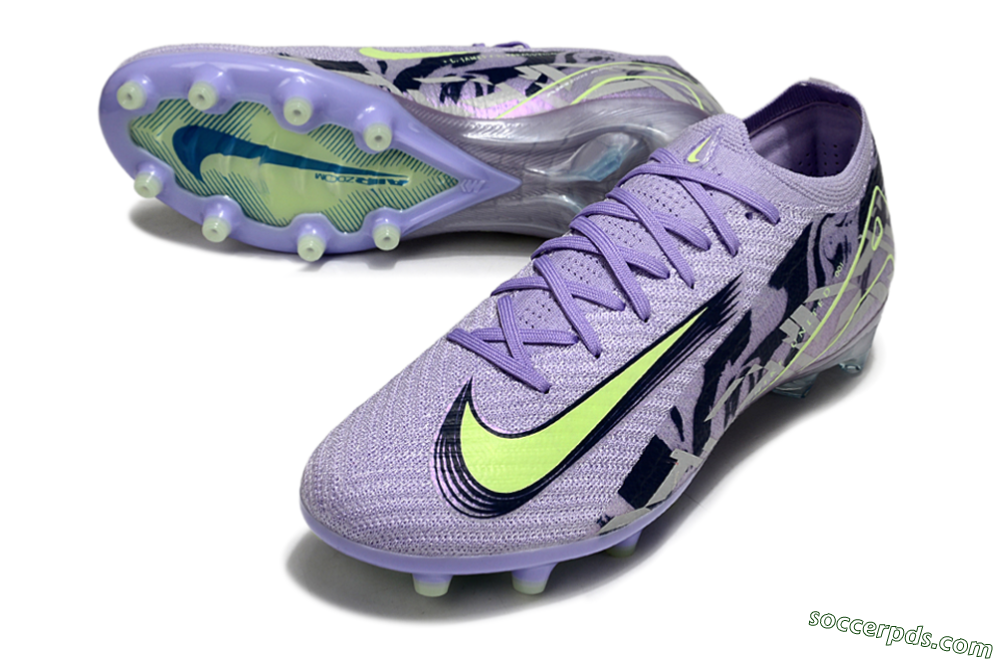 Nike Air Zoom Mercurial Vapor 16 Elite AG Low-Tops Football Boots - Purple/Black/Yellow 3