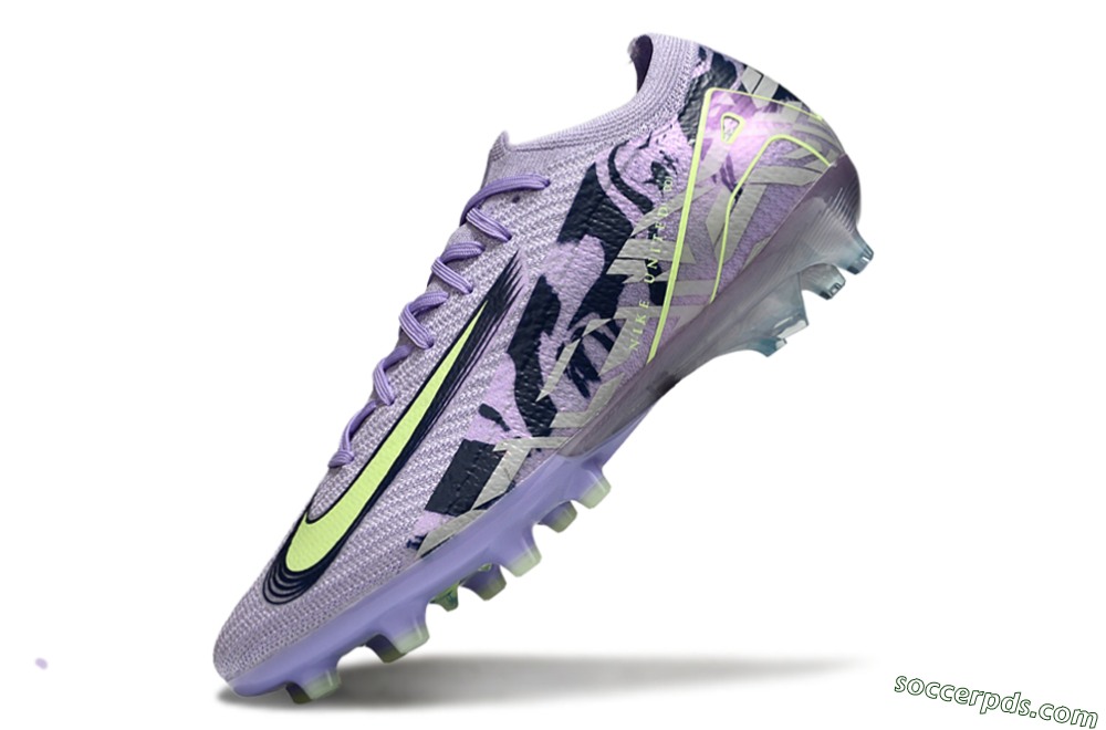 Nike Air Zoom Mercurial Vapor 16 Elite AG Low-Tops Football Boots - Purple/Black/Yellow 5