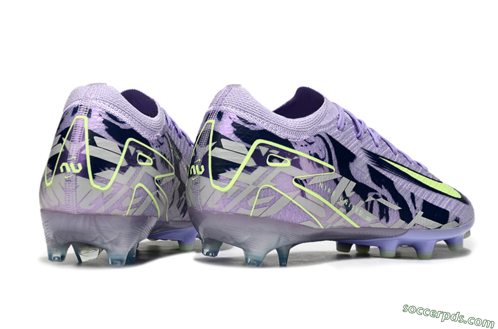Nike Air Zoom Mercurial Vapor 16 Elite AG Low-Tops Football Boots - Purple/Black/Yellow 6