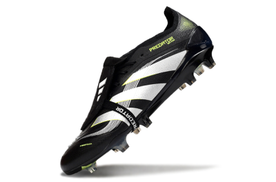 Adidas Predator 25 Elite Foldover Tongue FG Low-Tops Football Boots - Black/White/Yellow