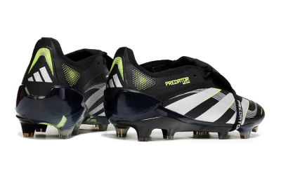 Adidas Predator 25 Elite Foldover Tongue FG Low-Tops Football Boots - Black/White/Yellow