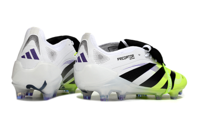 Adidas Predator 25 Elite Foldover Tongue FG Low-Tops Football Boots - White/Yellow/Black