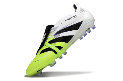 Adidas Predator 25 Elite Foldover Tongue FG Low-Tops Football Boots - White/Yellow/Black