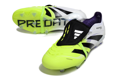 Adidas Predator 25 Elite Foldover Tongue FG Low-Tops Football Boots - White/Yellow/Black