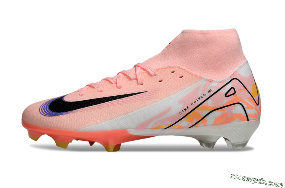 Nike Air Zoom Mercurial Superfly 10 Academy FG High-Tops Football Boots - Pink/Black/Purple 2