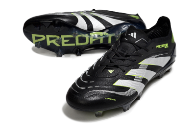 Adidas Predator 25 Elite FG Low-Tops Football Boots - Black/White/Yellow