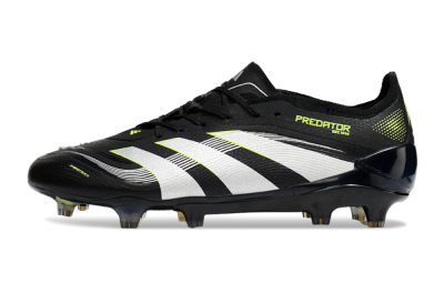 Adidas Predator 25 Elite FG Low-Tops Football Boots - Black/White/Yellow