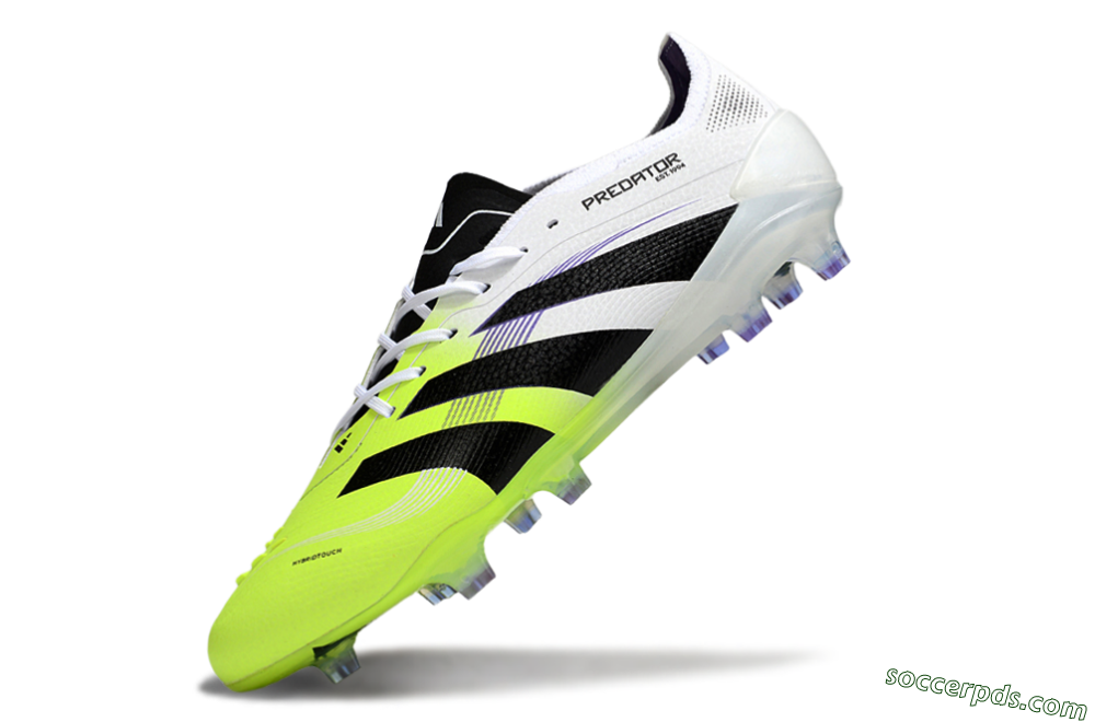 Adidas Predator 25 Elite FG Low-Tops Football Boots - White/Yellow/Black 5