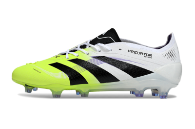 Adidas Predator 25 Elite FG Low-Tops Football Boots - White/Yellow/Black