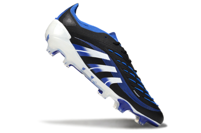 Adidas Predator 25 Elite FG Low-Tops Football Boots - Black/White/Blue