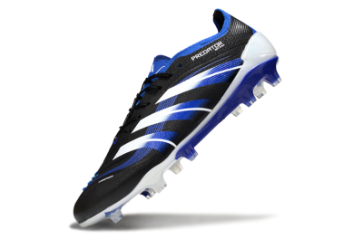 Adidas Predator 25 Elite FG Low-Tops Football Boots - Black/White/Blue