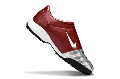 Nike Total 90 II TF Low-Tops Football Shoes - Silver/Black/Red