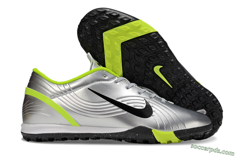 Nike Air Zoom Mercurial Vapor 16 Academy TF Low-Tops Football Shoes - Silver/Black/Yellow 1