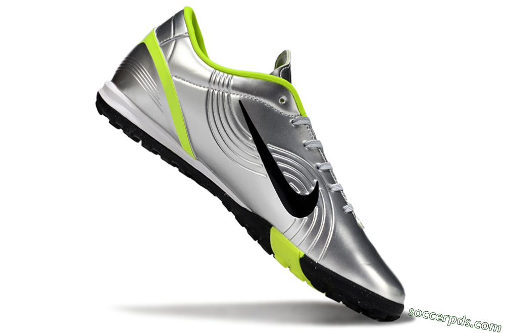 Nike Air Zoom Mercurial Vapor 16 Academy TF Low-Tops Football Shoes - Silver/Black/Yellow 4
