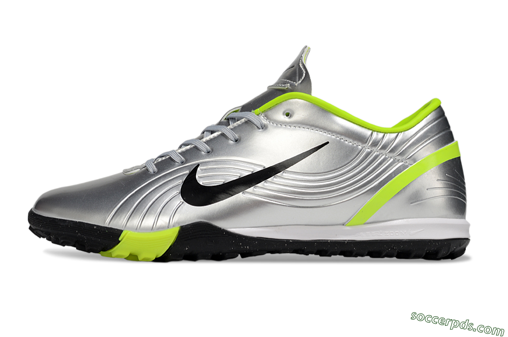 Nike Air Zoom Mercurial Vapor 16 Academy TF Low-Tops Football Shoes - Silver/Black/Yellow 2
