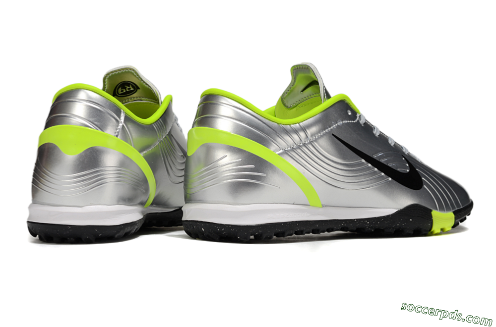 Nike Air Zoom Mercurial Vapor 16 Academy TF Low-Tops Football Shoes - Silver/Black/Yellow 6