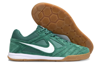 Nike Lunar Gato 2 IC Low-Tops Football Shoes - Green/White/Brown