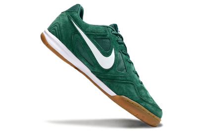Nike Lunar Gato 2 IC Low-Tops Football Shoes - Green/White/Brown