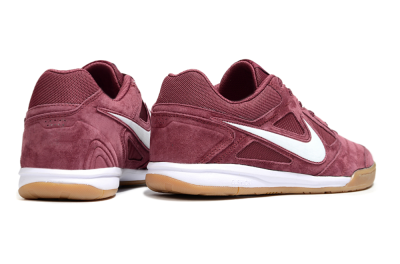 Nike Lunar Gato 2 IC Low-Tops Football Shoes - Red/White/Brown
