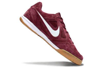 Nike Lunar Gato 2 IC Low-Tops Football Shoes - Red/White/Brown