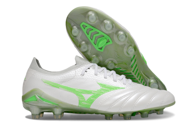Mizuno Morelia Neo 4 Bate FG Low-Tops Football Boots - White/Yellow