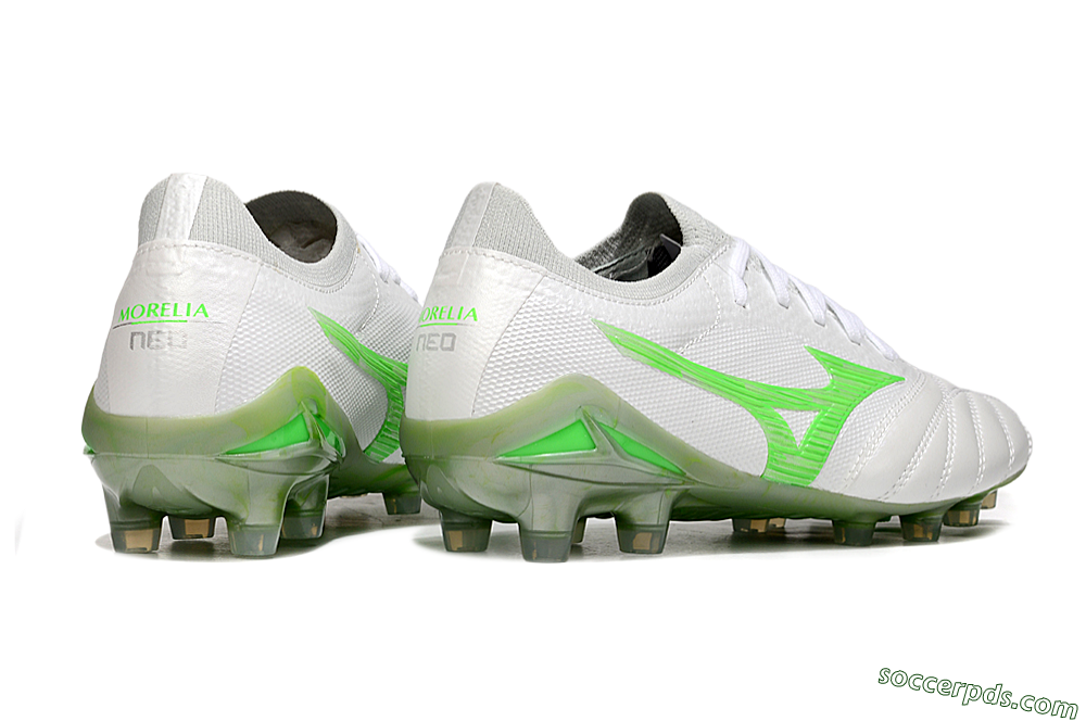 Mizuno Morelia Neo 4 Bate FG Low-Tops Football Boots - White/Yellow 6