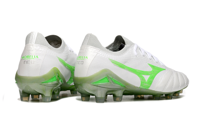 Mizuno Morelia Neo 4 Bate FG Low-Tops Football Boots - White/Yellow
