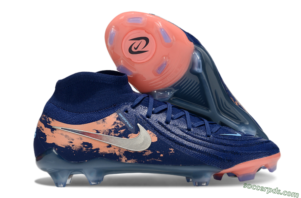 Nike Phantom Luna Elite FG High-Tops Football Boots - Blue/White/Orange 1
