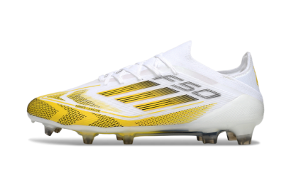 Adidas F50 Elite Kings League FG Low-Tops Football Boots - White/Yellow/Black