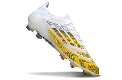 Adidas F50 Elite Kings League FG Low-Tops Football Boots - White/Yellow/Black
