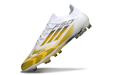 Adidas F50 Elite Kings League FG Low-Tops Football Boots - White/Yellow/Black