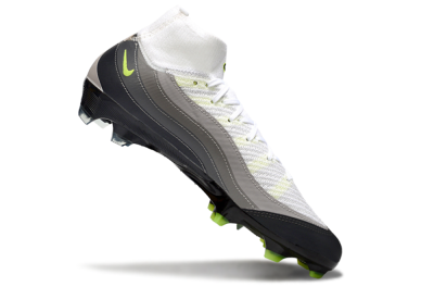 Nike Air Zoom Mercurial Superfly 10 Elite FG High-Tops Football Boots - White/Grey/Yellow
