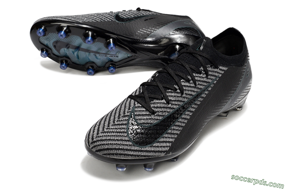 Nike Air Zoom Mercurial Vapor 16 Elite AG Low-Tops Football Boots - Black/Jade/Silver 3