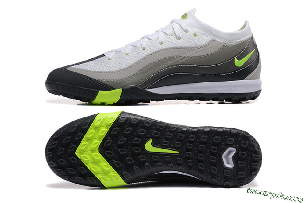 Nike Air Zoom Mercurial Vapor 16 Elite TF Low-Tops Football Shoes - White/Grey/Yellow 0