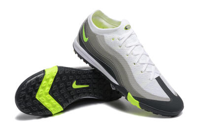 Nike Air Zoom Mercurial Vapor 16 Elite TF Low-Tops Football Shoes - White/Grey/Yellow