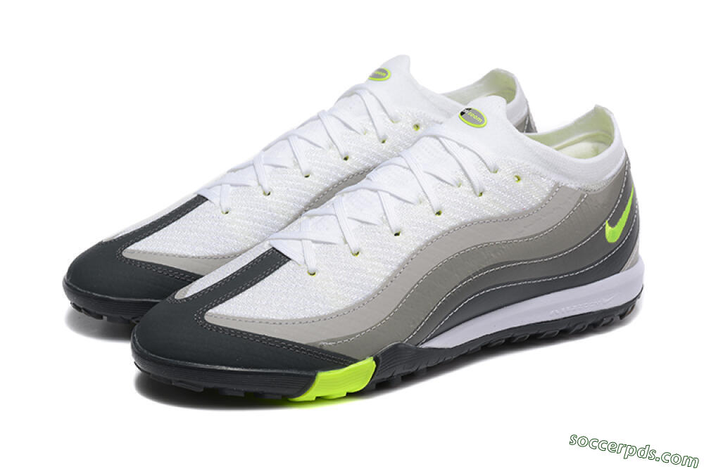 Nike Air Zoom Mercurial Vapor 16 Elite TF Low-Tops Football Shoes - White/Grey/Yellow 5