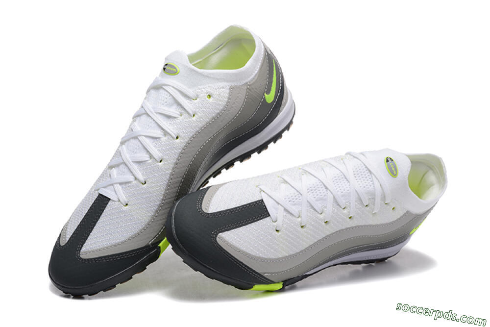 Nike Air Zoom Mercurial Vapor 16 Elite TF Low-Tops Football Shoes - White/Grey/Yellow 6