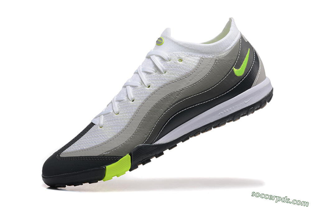 Nike Air Zoom Mercurial Vapor 16 Elite TF Low-Tops Football Shoes - White/Grey/Yellow 8