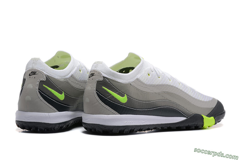 Nike Air Zoom Mercurial Vapor 16 Elite TF Low-Tops Football Shoes - White/Grey/Yellow 9