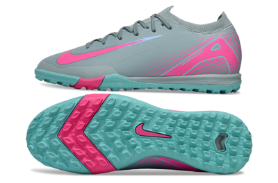 Nike Air Zoom Mercurial Vapor 16 Elite TF Low-Tops Football Shoes - Jade/Pink/Silver