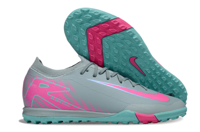 Nike Air Zoom Mercurial Vapor 16 Elite TF Low-Tops Football Shoes - Jade/Pink/Silver