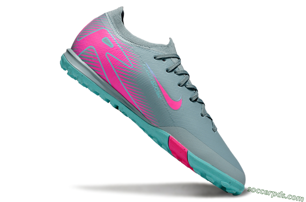 Nike Air Zoom Mercurial Vapor 16 Elite TF Low-Tops Football Shoes - Jade/Pink/Silver 2