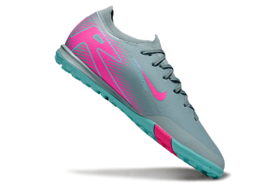 Nike Air Zoom Mercurial Vapor 16 Elite TF Low-Tops Football Shoes - Jade/Pink/Silver