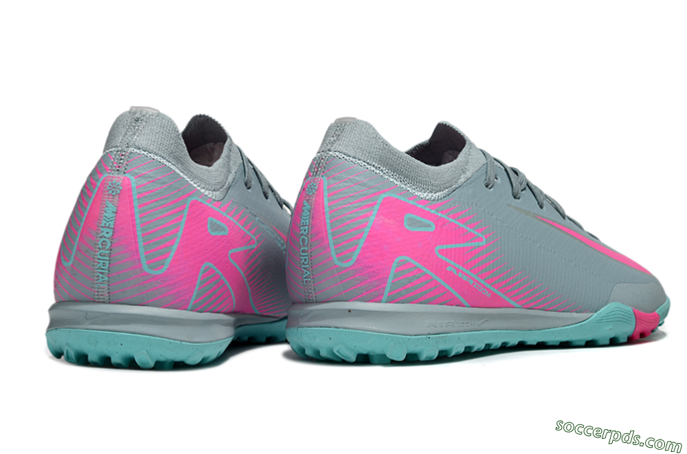 Nike Air Zoom Mercurial Vapor 16 Elite TF Low-Tops Football Shoes - Jade/Pink/Silver 0