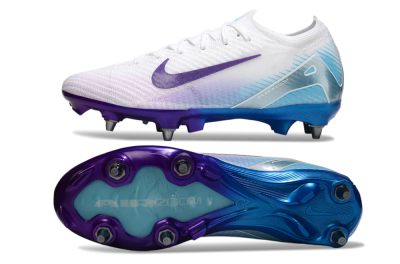 Nike Air Zoom Mercurial Vapor 16 Elite SG Low-Tops Football Boots - White/Purple/Jade