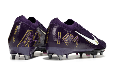 Nike Air Zoom Mercurial Vapor 16 Elite SG Low-Tops Football Boots - Purple/White/Gold