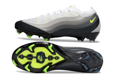 Nike Air Zoom Mercurial Vapor 16 Elite FG Low-Tops Football Boots - White/Grey/Yellow