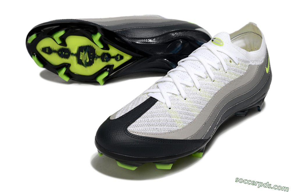 Nike Air Zoom Mercurial Vapor 16 Elite FG Low-Tops Football Boots - White/Grey/Yellow 3